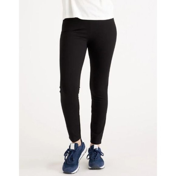 Quince Ultra-Stretch Ponte Skinny Pant XS Petite Inseam 24 Black - Picture 1 of 5